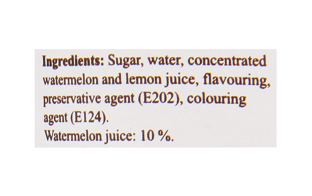 Monin Watermelon Pasteque Syrup    Glass Bottle  250 millilitre